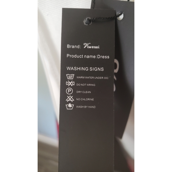 Elegant Tri-Color Dress Size S - Picture 5 of 6